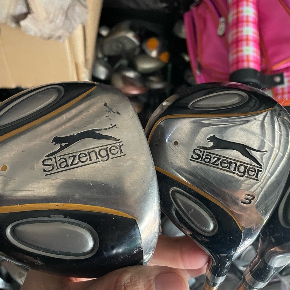 Slazenger Golf Driver And 3 Wood In RH
Graphite shafts
